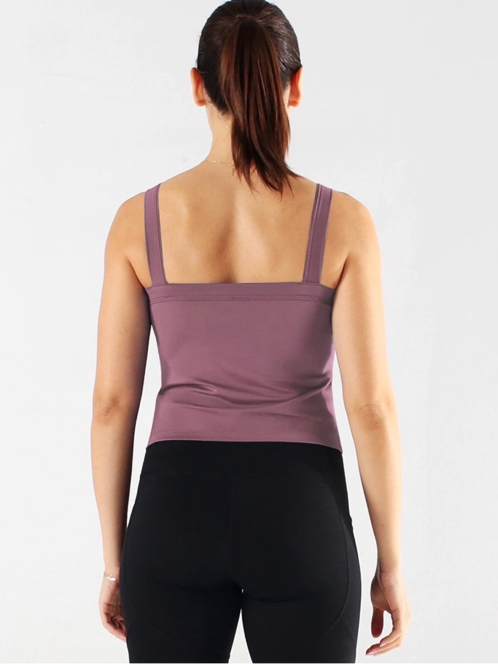 Everyday Stretch Tank in Dusty Mauve - Picture 5 of 6